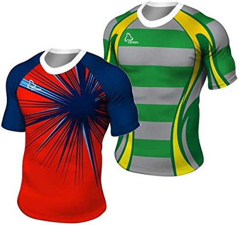 Sublimated Junior Rugby Team Kit - 15 tops. Many designs and colour combinations available.