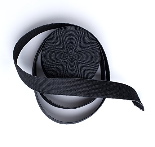 5 Meter Gummiband 40 mm Breit Schwarz oder Weis (Schwarz) - 3