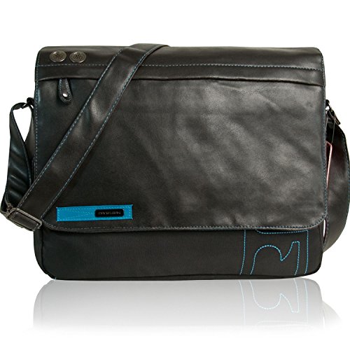 DANIEL RAY Umhängetasche BOUND Schultertasche Laptop Tasche Schwarz