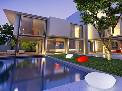 Bonetti LED Solar Steinleuchte mit Farbwechsel 30 cm IP67 Solarlampe Dekoleuchte Außenleuchte Gartenlampe Dekostein Leuchtstein - 2