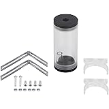 Réservoir de Refroidissement, PC Computer Liquid Water Cooling Ra/diator Acrylic Cylinder Water Reservoir Tank Kit, Low Noise