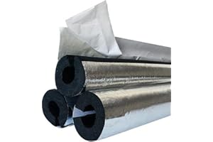 DXHYYM Isolamento del Tubo Tubi in Schiuma per Tubi Caldi O Freddi, Tubo di Isolamento Termico per Condizionatori d'Aria Autosigillanti, 22/27/34/43/48/60mm Guaina Isolante in Schiuma