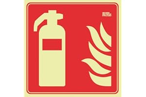 IberNorma FPA401 Señal Extintor 21x21cm Clase A D≤10m PVC Luminiscente Homologada nueva UNE 23034:2023 y RIPCI (Clase A)