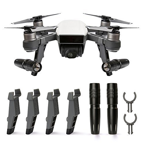 Preisvergleich Produktbild RCstyle DJI Spark Landing Gear Height Extender Stabilizers with LED Lights