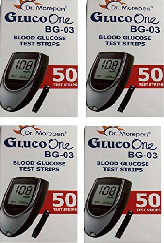 Dr Morepen BG-03 Test Strips - 200 Strips (Multicolor)