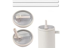 GZWY Zapasowa pokrywka do kubka Stanley 40 oz, 2 sztuki zapasowych pokrywek do kubków o pojemności 100 ml, z 2 słomkami, wielokrotnego użytku, szczelna i pyłoszczelna, zapasowa pokrywka do akcesoriów