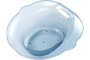 predolo Sitzbad für WC Sitz Dampfsitz Zum Aufhängen, Tragbar, Wiederverwendbar, Breiterer Sitzbereich, Toilettenwanne, Universelles Hüftbad Bidet für ältere F, A-Blau