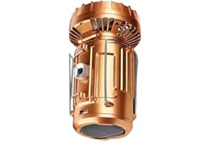 GENERIC Solar Camping Lantern with Fan,Rechargeable Camping Fans Charging for Phone, Battery Operated Light for Hurricane Power Outage Tent Emergency Camping Gear Must Haves