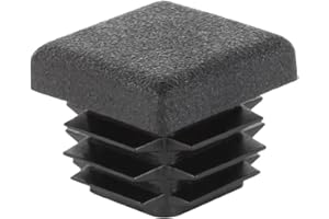 Alberts 426712 Verschlussstopfen für Vierkantrohre | Kunststoff, schwarz | Breite 20 mm | 4er Set