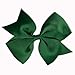 3.5" GROSGRAIN RIBBON HAIR BOWS - 32 COLOURS TO PICK FROM by TF's (EMERALD GREEN)