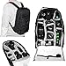 Price comparison product image 7dayshop Photographers Backpack Rucksack - Camera Bag for DSLR Cameras Incl. Canon EOS and Nikon
