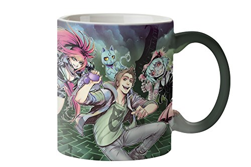 TAZA ELRUBIUSOMG CON PERSONAJES VIRTUAL HERO