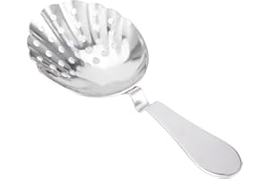 MUMUSUKI Colador Julep, Colador de barra de acero inoxidable profesional Colador de cóctel para barra doméstica o comercial