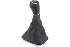 YOSOO HEALTH GEAR Pomello Corsa D, Pomello Cambio a 5 Marce Pomello Del Cambio Per Auto Leva Del Bastone Ghetta Copri Avvio Per Opel Corsa D 009140093 19276456