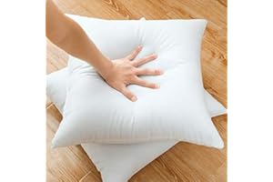 EHD Almohadillas de poliéster de fibra hueca extra rellena (66 x 66 cm, 2 unidades)