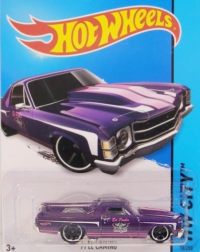 Preisvergleich Produktbild HOT WHEELS® El Camino - 1971er Chevrolet Pickup Oldtimer - 1:64 - purple metallic
