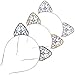 Produktbild AritiDeco Katzenohren Haarreif Set Blinkende Damen Katze Haarreif Schwarz Gold Silber Kostüm Cosplay Party Accessoires Selfie Accessoires (3 Packs)