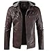 Produktbild Herren Mantel Jacke Lederjacke Lange Sweatjacke Bomberjacke Hoodie Übergangsjacke Freizeitjacke Herbst und Winter Kapuze Plus dicken Mantel