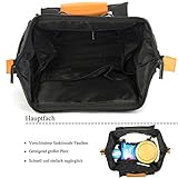 BRINCH Baby Wickeltasche mit wasserdichter Wickelunterlage, Mehrzweck Reise Wickelrucksack Baby Wickelhenkeltasche einschließlich Isolierte Beutel, Baby Windel Tagetasche inklusive Kinderwagenbefestigungen - 3