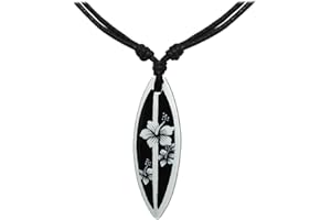 SoulCats® 1 catena da surf regolabile in cotone con pendente in legno per tavola da surf ciondolo