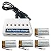Produktbild 4 PCS 3.7V 650mAh Lipo Batterie für Syma X5 X 5C X5A X5SC RC Quadrocopter Hubschrauber Aircraft Zubehör + 1 bis 6 Universal JST Stecker XH Stecker 3,7 V Batterie Balance Ladegerät mit USB-Kabel