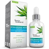 InstaNatural Hyaluronic Acid & Vitamin C Serum for Face - For Wrinkles, Crows Feet, Fine Lines & Dry Skin - With Organic, Natural & Pure Ingredients - Anti Aging Moisturizer for Men & Women - 2 OZ