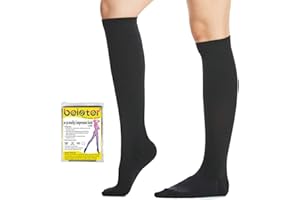 Beister Bas De Contention Homme & Femme, 20-30mmhg Contention Chaussettes Classe 2 Medicale Soutien Graduel Bas De Compression, Indiqué pour Les Varices, L'œdème (Une paire, pas deux)