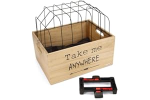 Beeztees K&Bz Panier en Bois pour vélo Journey, 45 x 33 x 45 cm, Noir, 200 g