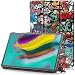 Produktbild TTVie Hülle für Samsung Galaxy Tab S5e - Ultra Dünn PU Leder Schutzhülle mit Standfunktion und Auto Aufwachen/Schlaf Funktion für Samsung Galaxy Tab S5e T720 / T725 (10,5 Zoll), Graffiti