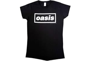 Rock Off officially licensed products Oasis Decca Band Logo Skinny Fit T Shirt