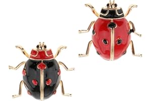 chiwanji 2pcs Mariquita Broche Pin Mujeres Hombres Bisutería