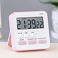 BELOXY Digital Kitchen Timer & Stopwatch - Large Digit Countdown, Loud Alarm, Magnetic Back Stand Ideal for Cooking, Baking, Stop Watch Timer for Study Table Accessories for Students