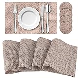 ✅ EDEL & STILVOLL - Durch die spezielle Webtechnik sehen die Platzdeckchen nicht nur besonders hochwertig und edel aus, sondern sind auch äußerst strapazierfähig.