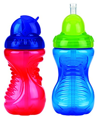Nûby Flip-It No-Spill Cup (2 Pack, Boy Colours)