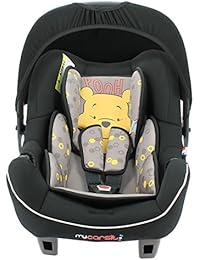 Mycarsit - Silla de coche disney grupo 0+ de 0 a 13 kg - fabricación 100% francesa - 4 estrellas test tcs - 8 colorido - protecciones laterales - reposa cabeza y asiento acolchados
