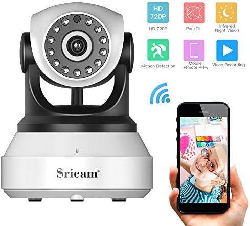 IP Camera Security Camera Dome Cameras |720 HD Wireless WIFI Home Security Indoor Camera Micro SD Card Slot, Two Way Audio ,Motion Detection for Baby Elder/ Pet/Nanny Monitor with Night Vision Remote