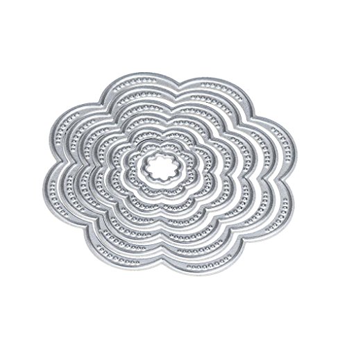 VENMO Blume Herz Metall Schneiden stirbt Schablonen DIY Scrapbooking Prägepapier Karten Album Tagebuch Schablone (C)