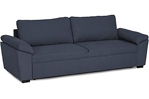 BUDWING Alonzo - Sofa Cama 3 Plazas, En Tejido Suave Fácil De Limpiar, Dimensiones Cama-190cm(Ancho) X116cm(Ancho), Dimensiones Totales del Sofa Cama -239cm(Ancho) X88cm(Profundidad) X87cm(Alto)