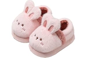 GENERIC Zapatillas de Casa Niño Niña Invierno Pantuflas de Peluche y Diseño de Animales Calientes Suave y Antideslizantes
