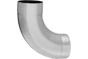 ZAMBELLI GMBH & CO. KG ZAMBELLI Fallrohrbogen 85 Grad verzinkt, einteilig gefalzt DN 80 Silber Rohrbogen hoher Korrosionsschutz, einfache Montage ohne löten