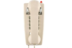 Klassiska väggtelefoner för fast telefon med mekanisk ring, enkel linje 2554 väggtelefon med röstindikator, retro väggmonterad telefon vattentät, gammal väggmonterad telefon för kök, hem