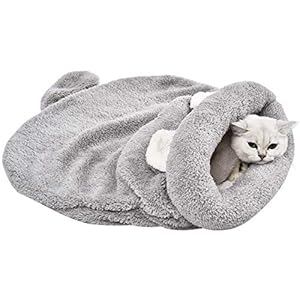 YGJT Cama para Gatos/Perro Pequeño Cojín Dormir Cesta Mascotas 60x58cm (Marrón)