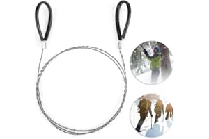 WOO LANDO Sega tascabile in acciaio inox segatura migliorata per legno e plastica, lunghezza 75 cm, maneggevole, veloce da riporre, ideale per esterni e campeggio