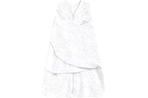 HALO Baby Sleeping Bag Swaddle | 1.5 TOG SleepSack | 100% Cotton, Pink Moons Sleeping Sack For Newborn Babies | Easy Zip Access Nappy Change | Wearable Blanket Grow Bag | Boys & Girls, 0-3 Months