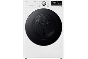LG V9AYXT, Trockner, 10 kg, Wärmepumpentrockner mit Dual Inverter Wärmepumpentechnologie, 60 x 66 x 85 cm, Allergy Care Programm, Trockner mit Smart ThinQ-Technologie, Weiß