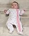 The Essential One - 3 Pack Baby Girl Pink Sleepsuits - ESS125