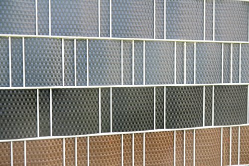 workingHOUSE Polyrattan-Sichtschutzstreifen, Sichtschutz für Doppelstabmatten Zaun, 19 x 250 cm (Schwarz) - 5