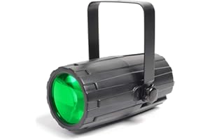 BeamZ Single Moonflower LED Disco Party Light, RGBAW Multi-Colour DJ Lighting Effect System, Sound-Activated and Automatic Modes, Includes Bracket for Stand Mounting & T-Bar Installation