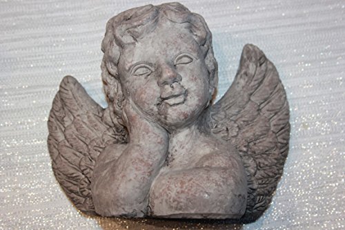Engel, Engelskopf antik grau - 4