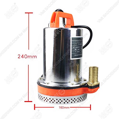 BACOENG DC 12V Elektrische Solar Tauchpumpe Wasser Brunnenpumpe für Bauernhof Weide 26FT - 7
